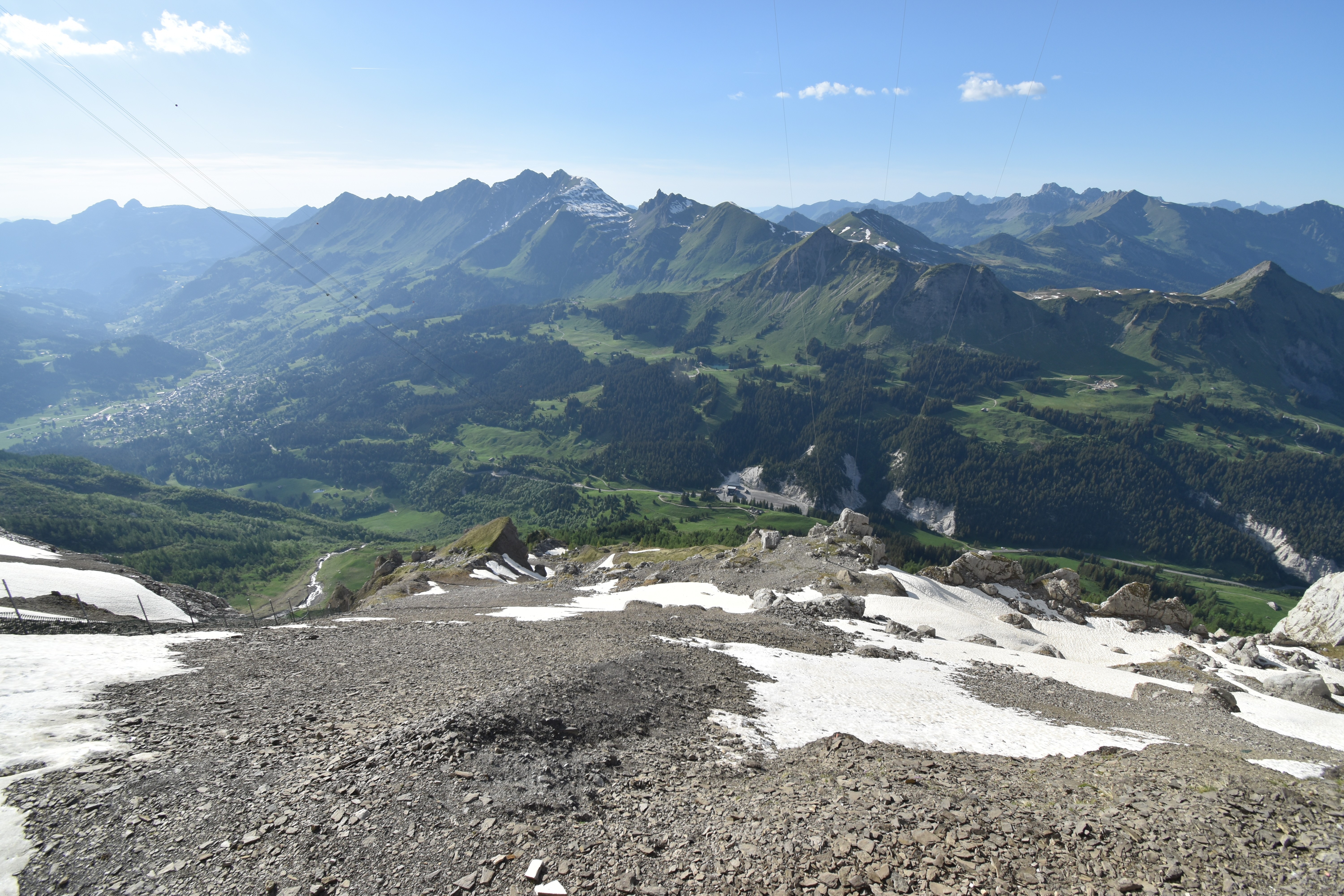 Archiv Foto Webcam Glacier 3000: Black Wall am Gemskopf