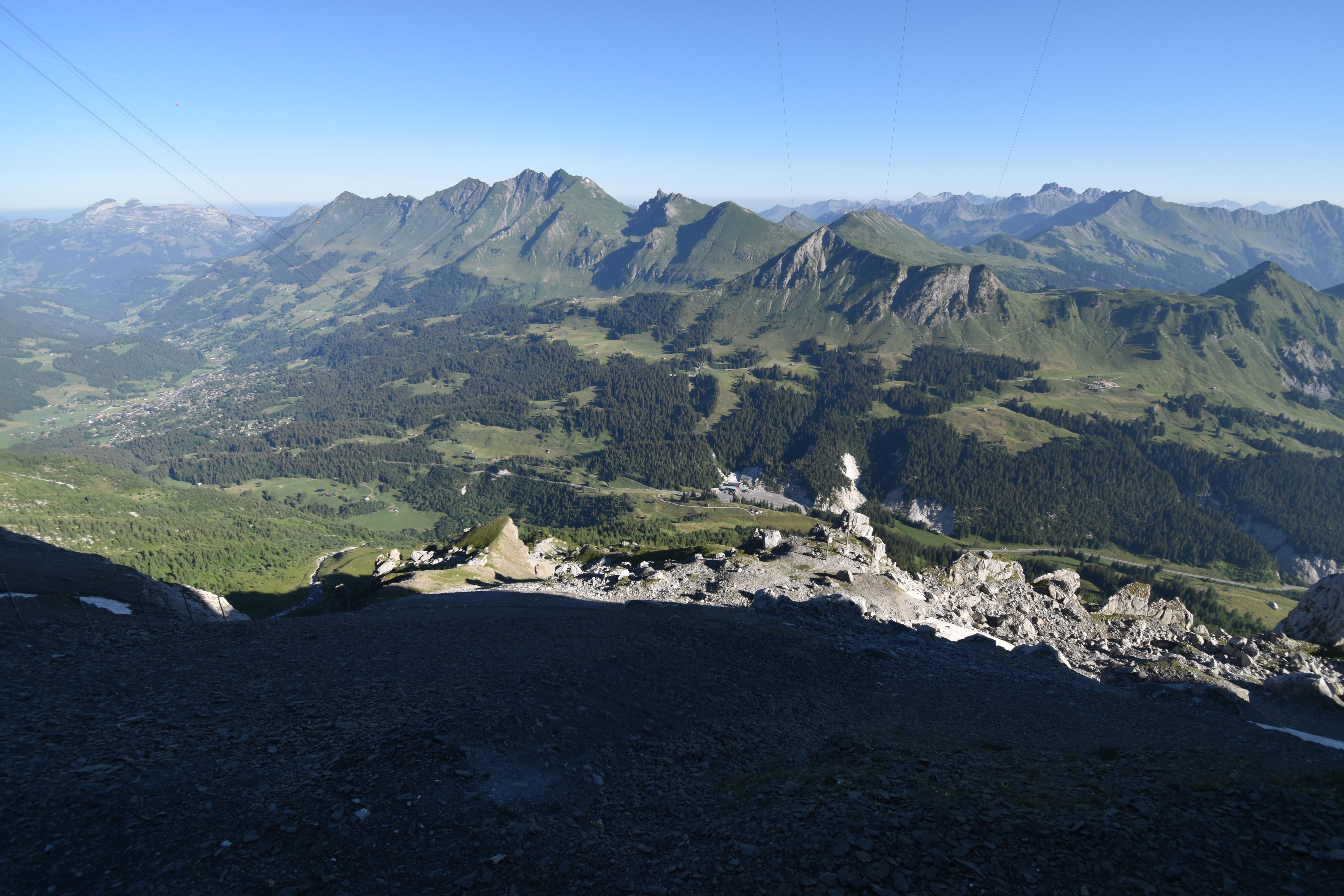 Archiv Foto Webcam Glacier 3000: Black Wall am Gemskopf
