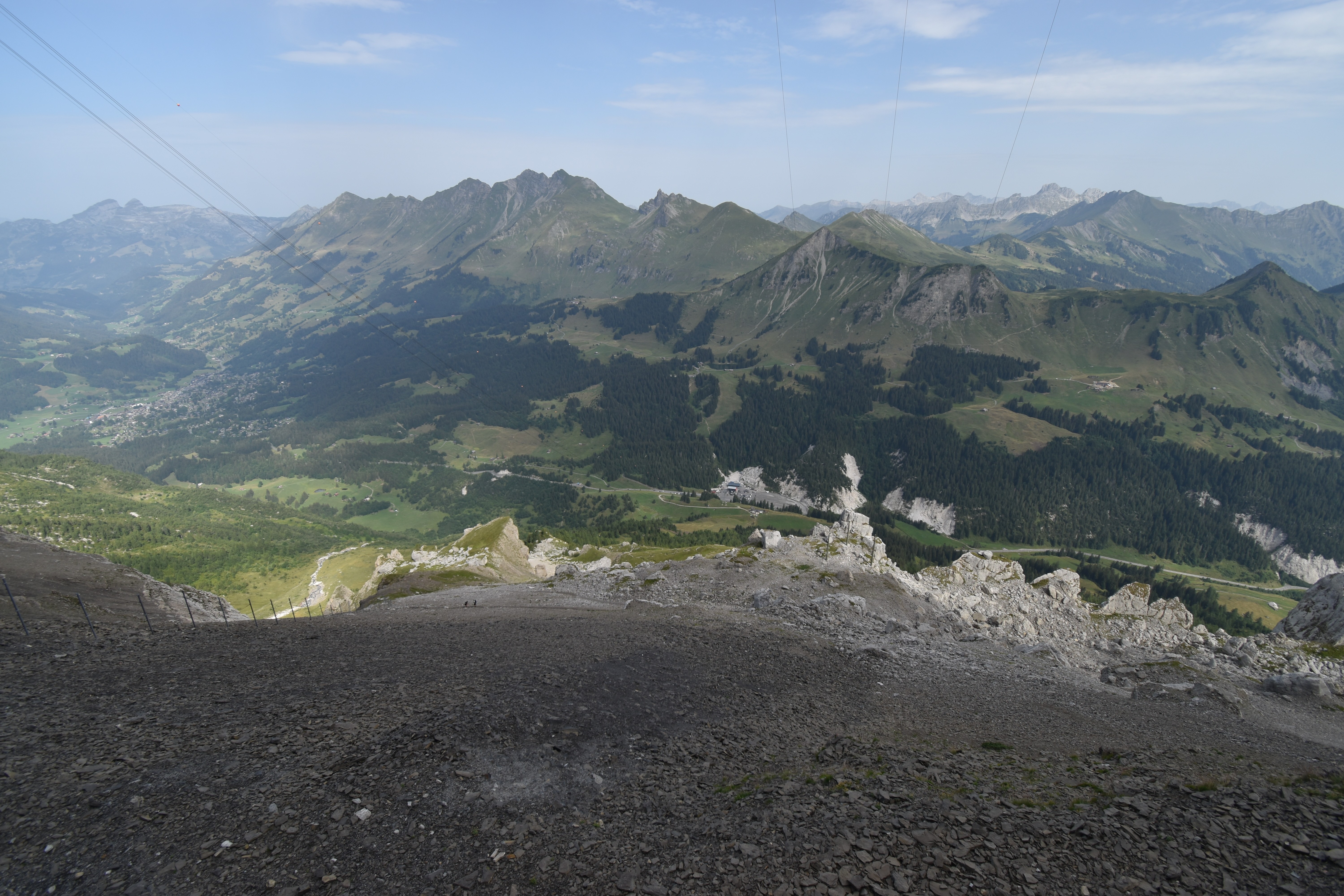 Archiv Foto Webcam Glacier 3000: Black Wall am Gemskopf