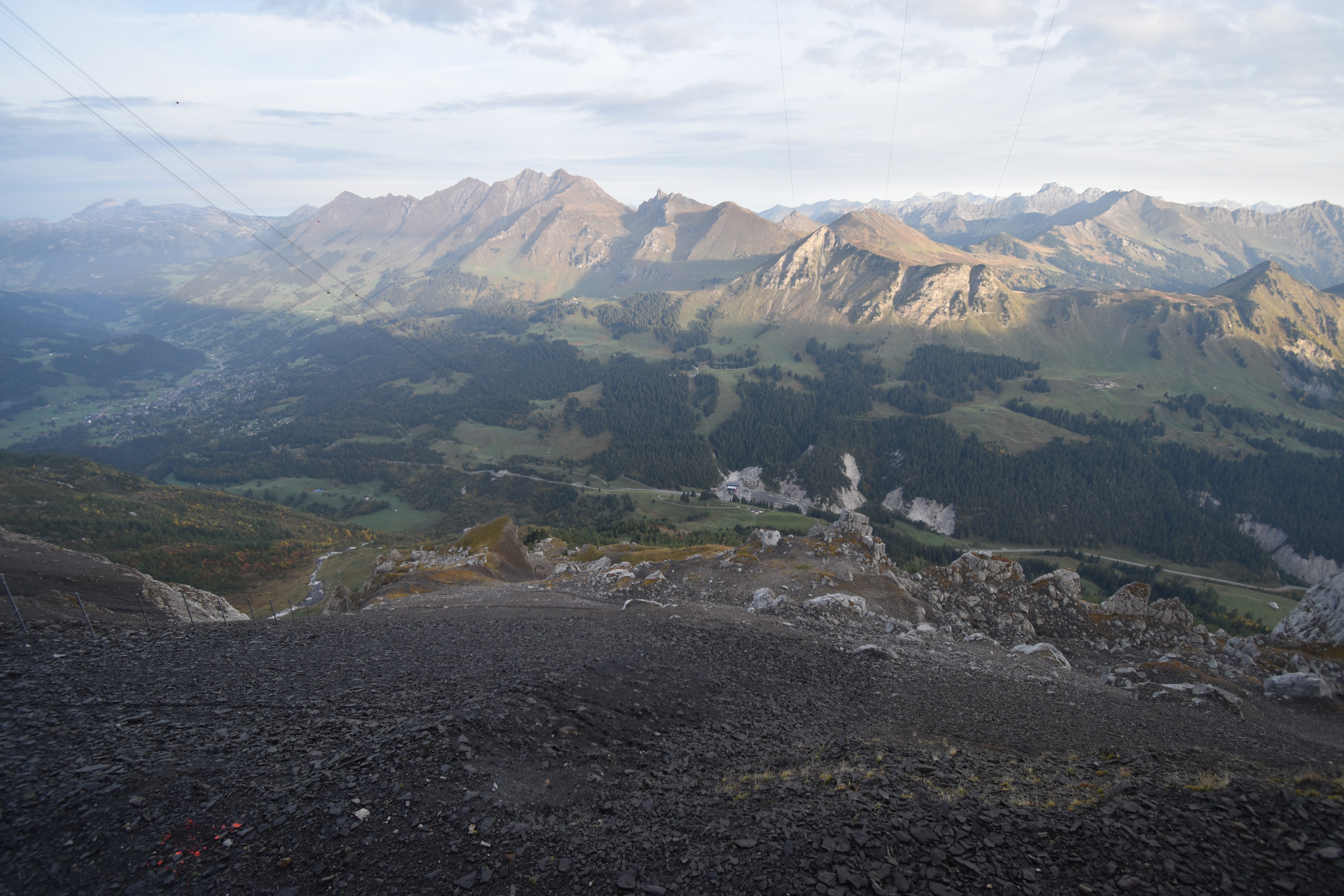 Archiv Foto Webcam Glacier 3000: Black Wall am Gemskopf