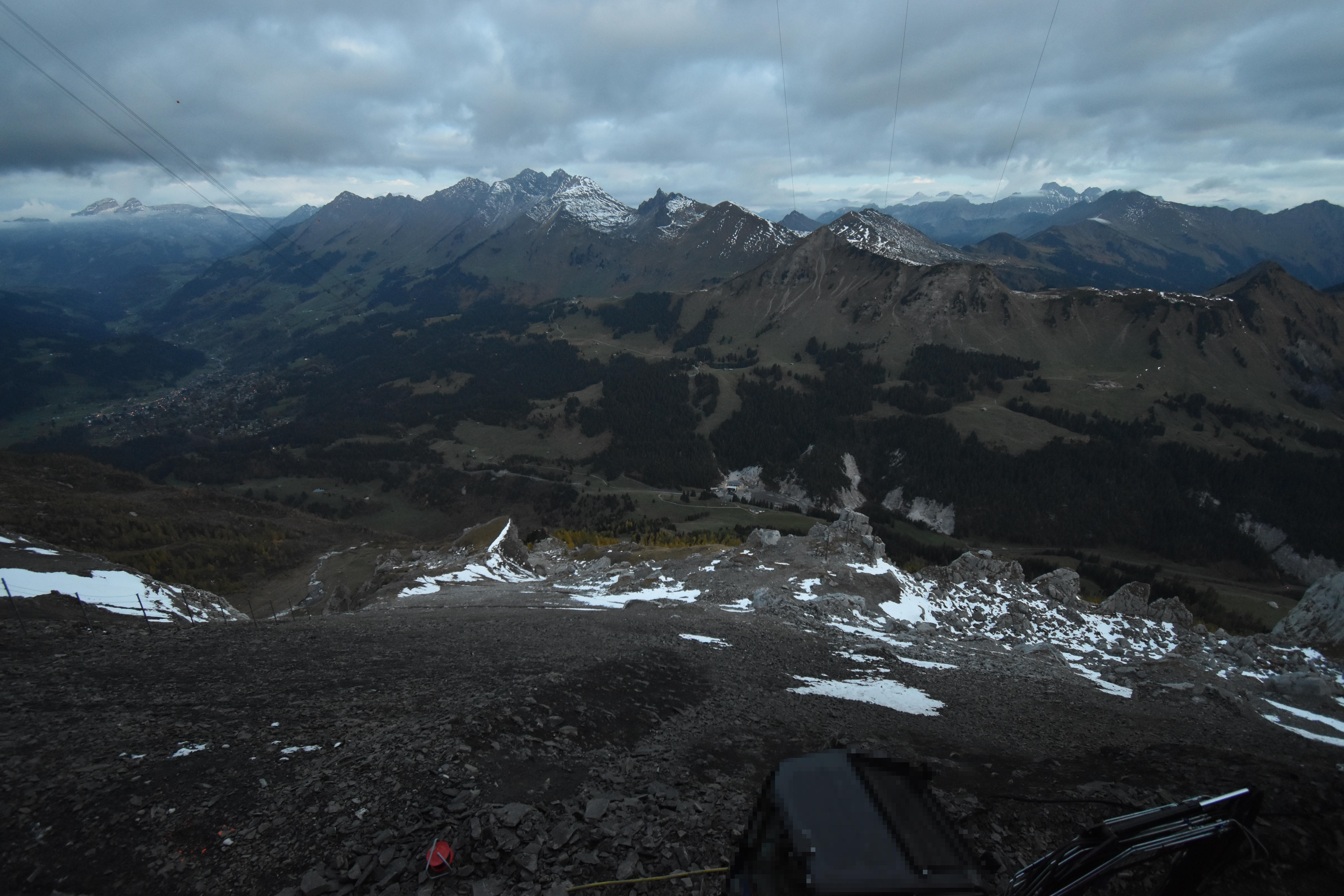 Archiv Foto Webcam Glacier 3000: Black Wall am Gemskopf