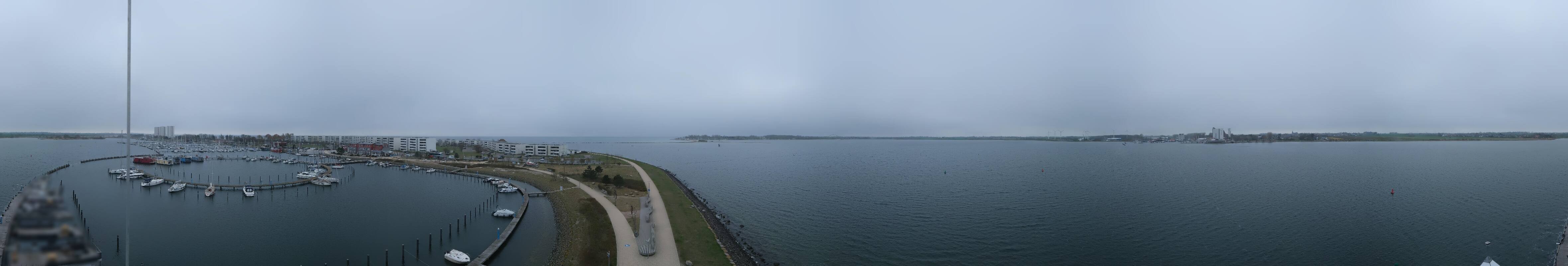 Archiv Foto Webcam Insel Fehmarn: Aussichtsturm Utkieker am Yachthafen Burgtiefe