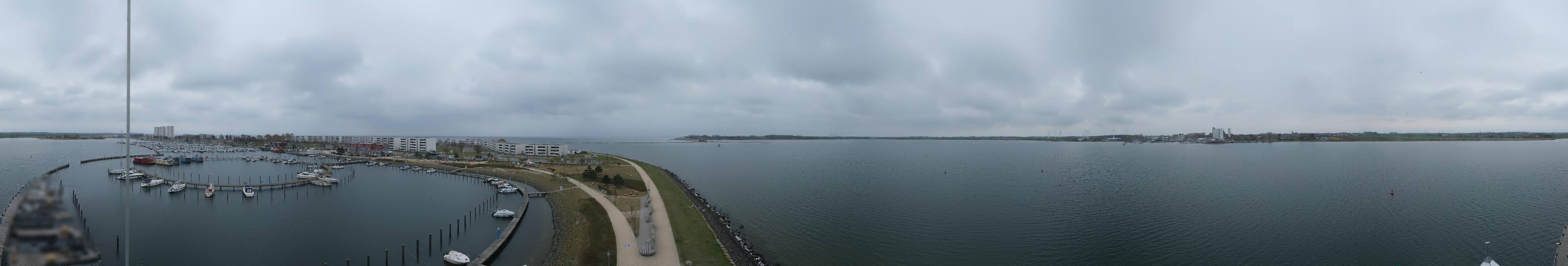 Archiv Foto Webcam Insel Fehmarn: Aussichtsturm Utkieker am Yachthafen Burgtiefe