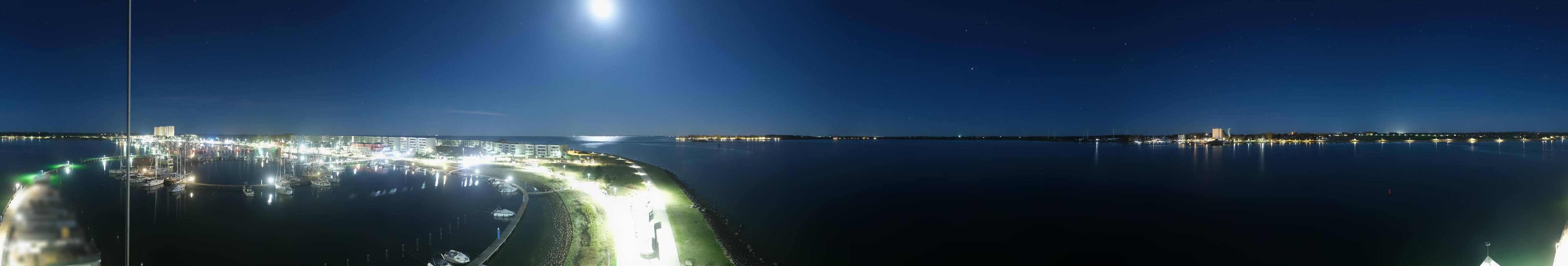 Archiv Foto Webcam Insel Fehmarn: Aussichtsturm Utkieker am Yachthafen Burgtiefe