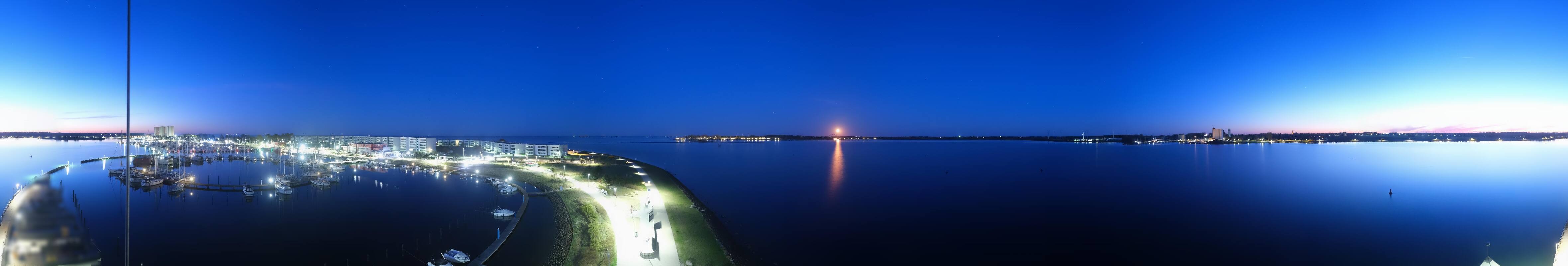 Archiv Foto Webcam Insel Fehmarn: Aussichtsturm Utkieker am Yachthafen Burgtiefe