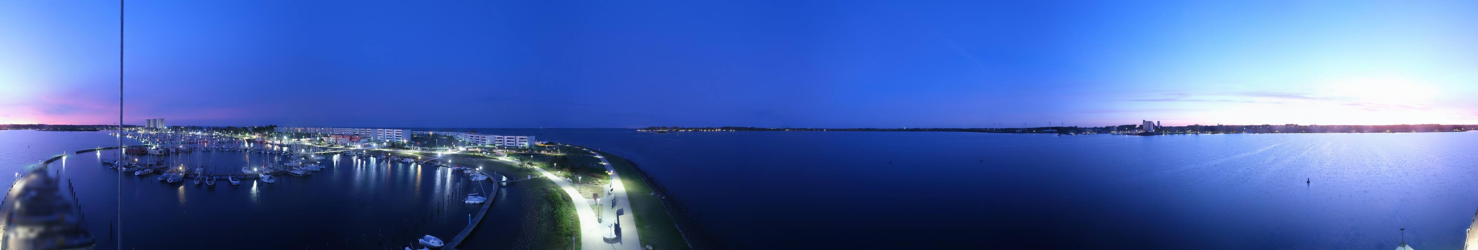 Archiv Foto Webcam Insel Fehmarn: Aussichtsturm Utkieker am Yachthafen Burgtiefe