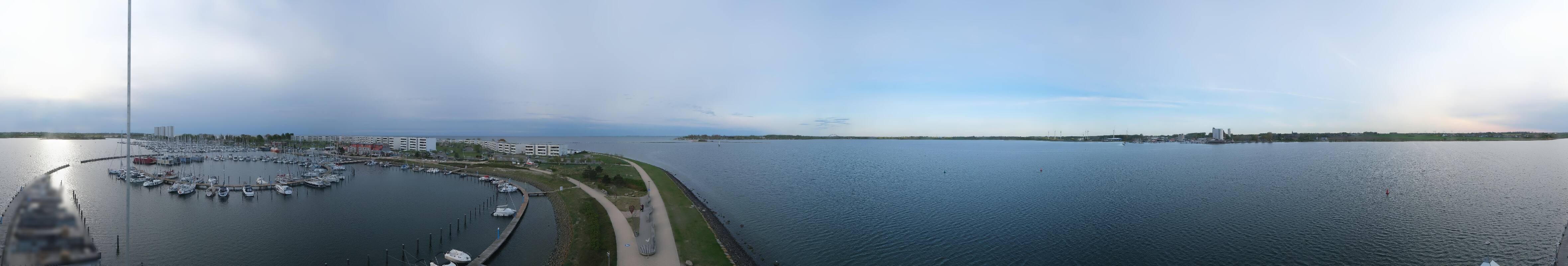 Archiv Foto Webcam Insel Fehmarn: Aussichtsturm Utkieker am Yachthafen Burgtiefe