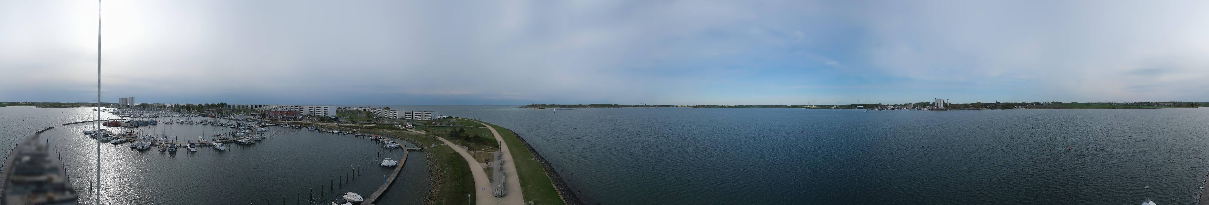 Archiv Foto Webcam Insel Fehmarn: Aussichtsturm Utkieker am Yachthafen Burgtiefe