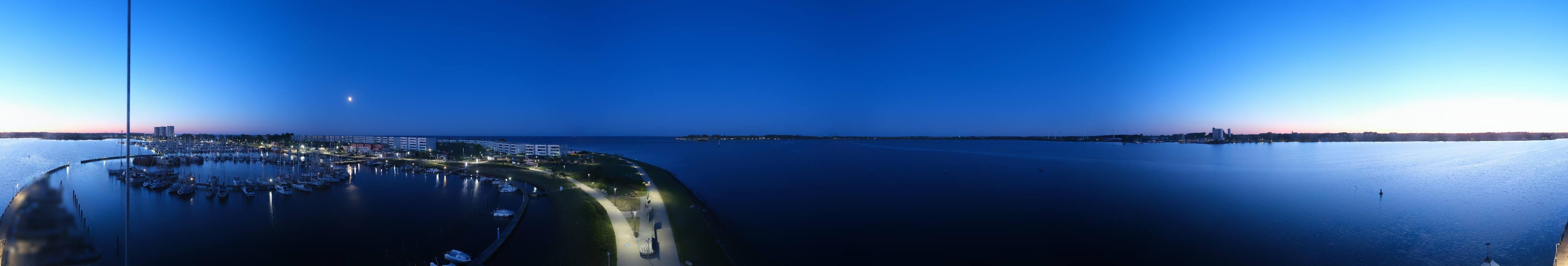Archiv Foto Webcam Insel Fehmarn: Aussichtsturm Utkieker am Yachthafen Burgtiefe