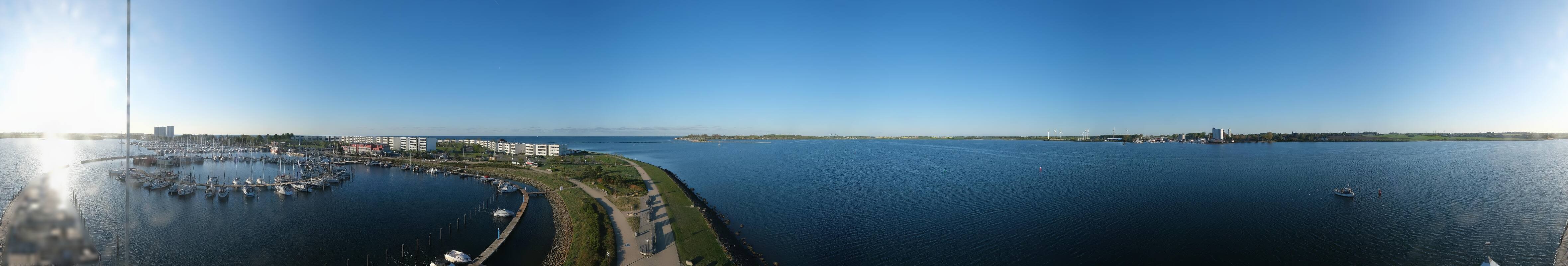 Archiv Foto Webcam Insel Fehmarn: Aussichtsturm Utkieker am Yachthafen Burgtiefe