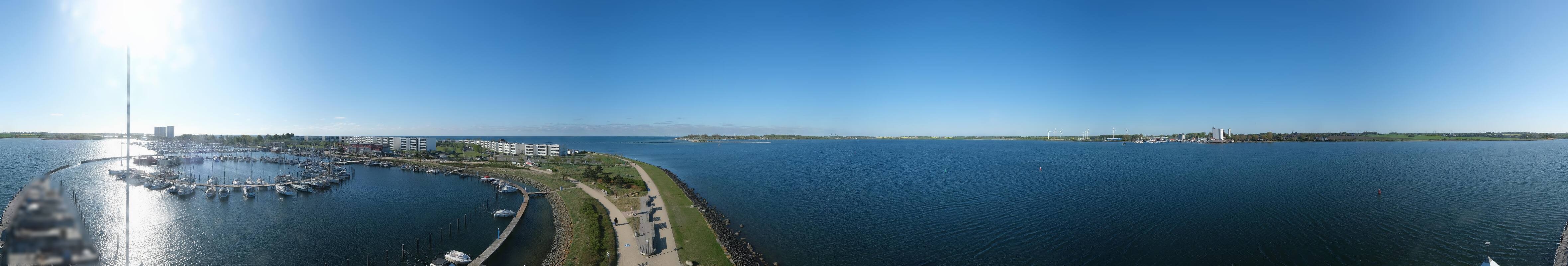 Archiv Foto Webcam Insel Fehmarn: Aussichtsturm Utkieker am Yachthafen Burgtiefe