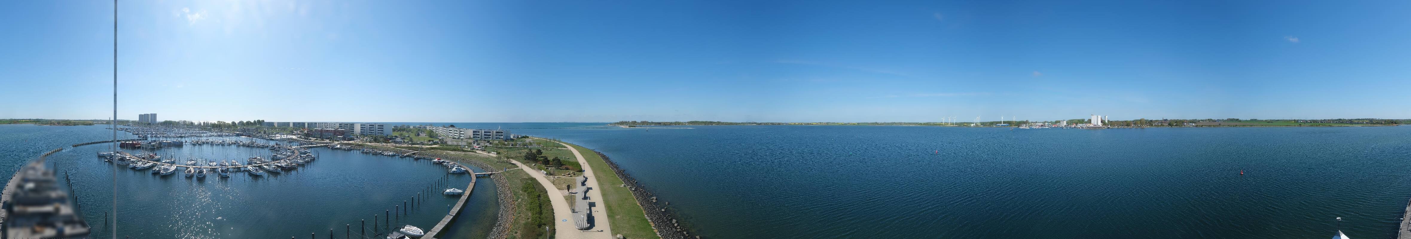 Archiv Foto Webcam Insel Fehmarn: Aussichtsturm Utkieker am Yachthafen Burgtiefe