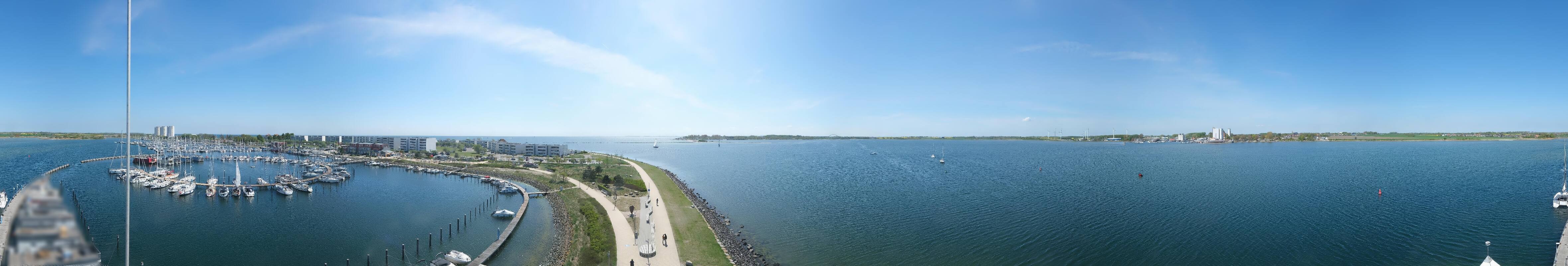 Archiv Foto Webcam Insel Fehmarn: Aussichtsturm Utkieker am Yachthafen Burgtiefe