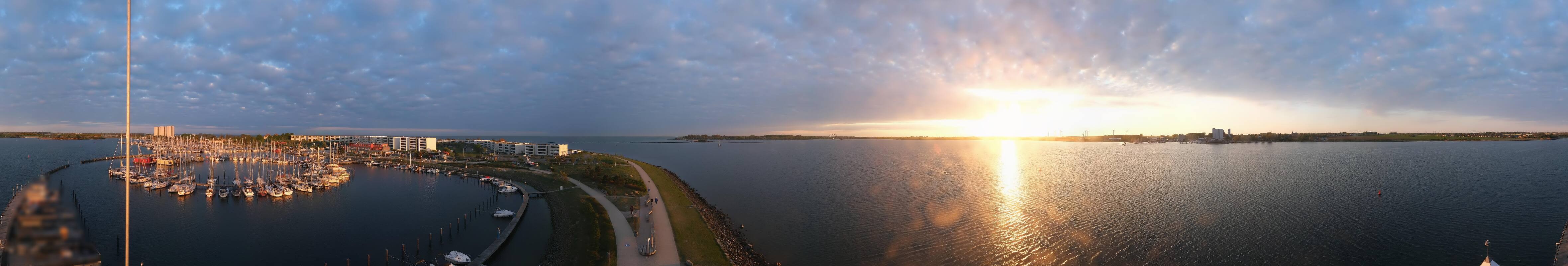 Archiv Foto Webcam Insel Fehmarn: Aussichtsturm Utkieker am Yachthafen Burgtiefe