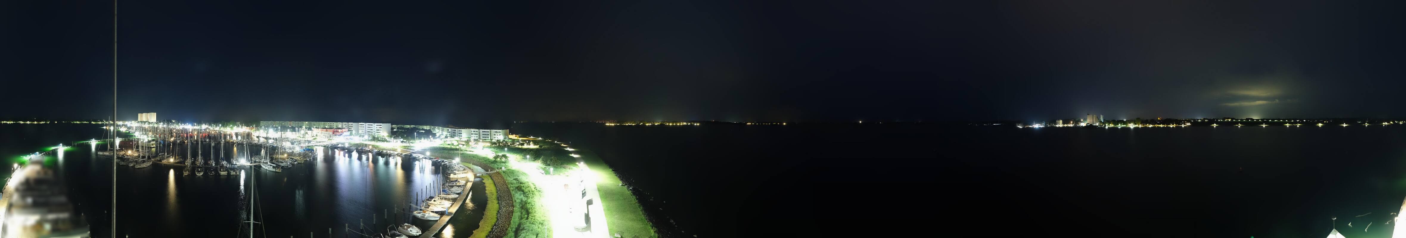 Archiv Foto Webcam Insel Fehmarn: Aussichtsturm Utkieker am Yachthafen Burgtiefe