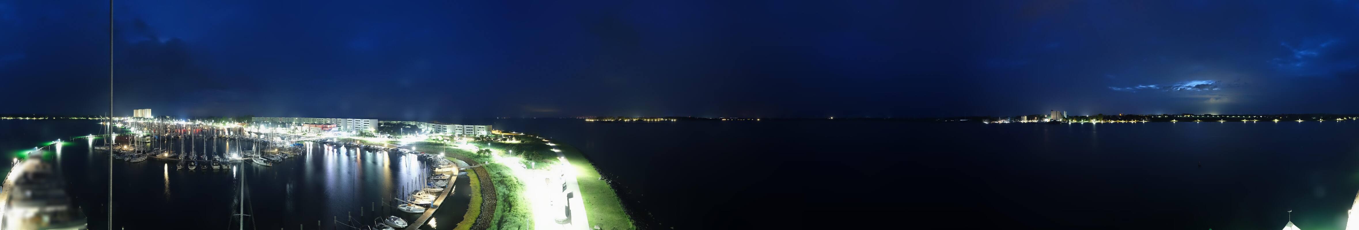 Archiv Foto Webcam Insel Fehmarn: Aussichtsturm Utkieker am Yachthafen Burgtiefe