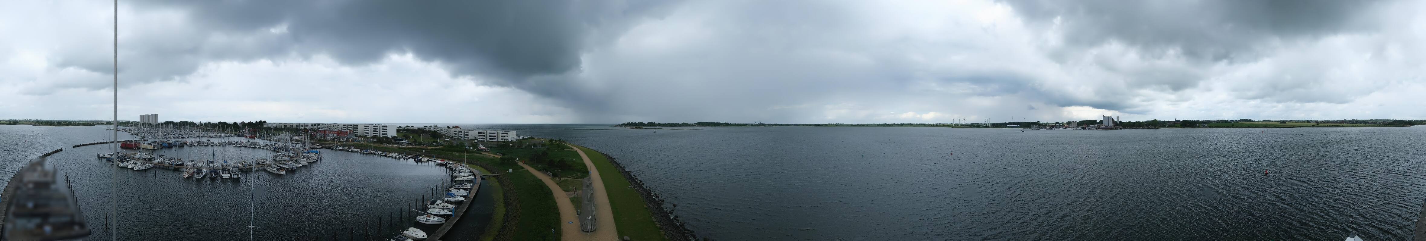 Archiv Foto Webcam Insel Fehmarn: Aussichtsturm Utkieker am Yachthafen Burgtiefe