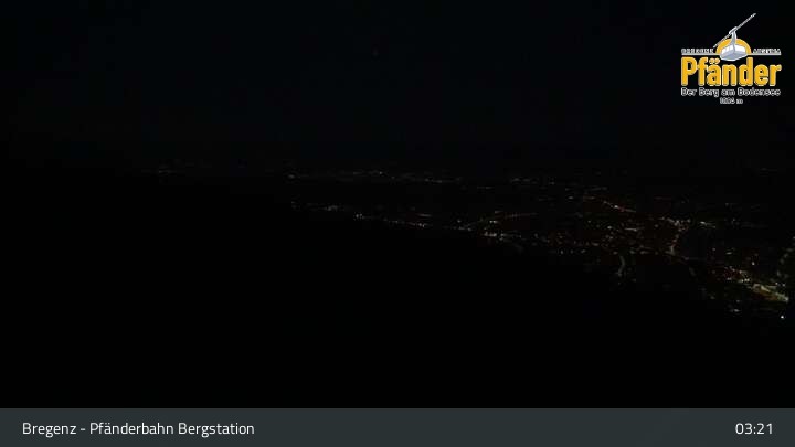 Archiv Foto Webcam Bregenz: Blick vom Pfänder auf den Bodensee