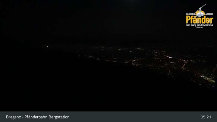 Archiv Foto Webcam Bregenz: Blick vom Pfänder auf den Bodensee