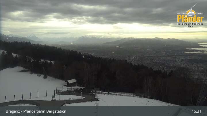 Archiv Foto Webcam Bregenz: Blick vom Pfänder auf den Bodensee