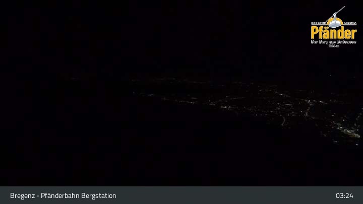 Archiv Foto Webcam Bregenz: Blick vom Pfänder auf den Bodensee