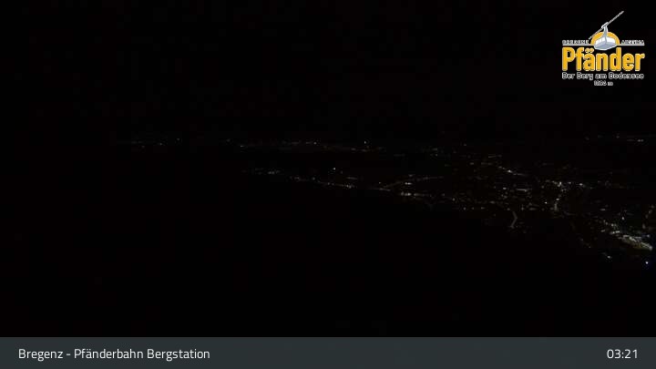 Archiv Foto Webcam Bregenz: Blick vom Pfänder auf den Bodensee