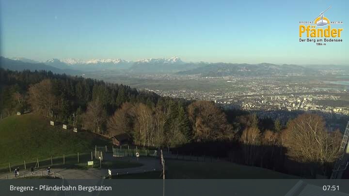 Archiv Foto Webcam Bregenz: Blick vom Pfänder auf den Bodensee