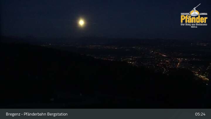 Archiv Foto Webcam Bregenz: Blick vom Pfänder auf den Bodensee