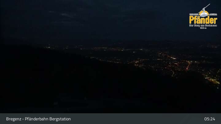 Archiv Foto Webcam Bregenz: Blick vom Pfänder auf den Bodensee