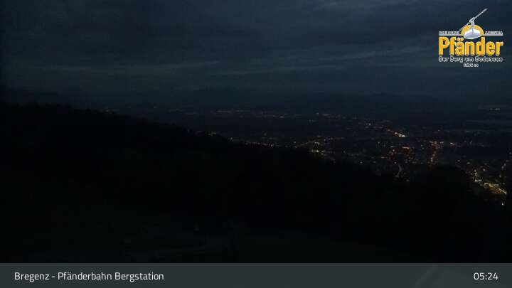 Archiv Foto Webcam Bregenz: Blick vom Pfänder auf den Bodensee