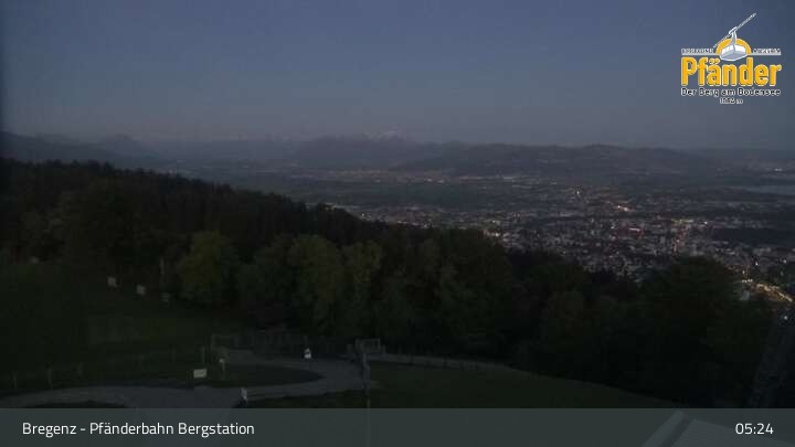 Archiv Foto Webcam Bregenz: Blick vom Pfänder auf den Bodensee