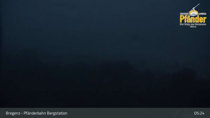 Archiv Foto Webcam Bregenz: Blick vom Pfänder auf den Bodensee