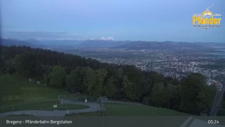 Archiv Foto Webcam Bregenz: Blick vom Pfänder auf den Bodensee
