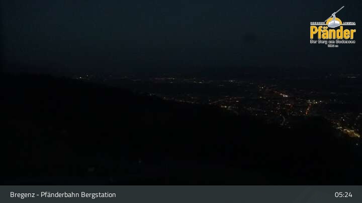Archiv Foto Webcam Bregenz: Blick vom Pfänder auf den Bodensee