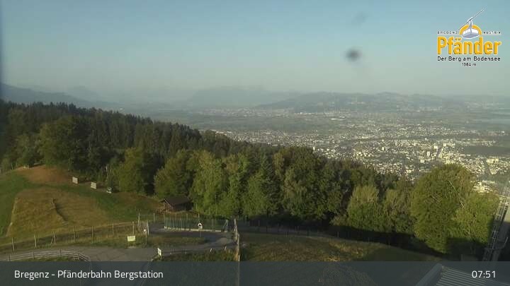 Archived image Webcam Bregenz - Panoramic View from Pfänder Top Station