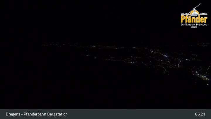 Archiv Foto Webcam Bregenz: Blick vom Pfänder auf den Bodensee