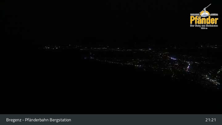 Archiv Foto Webcam Bregenz: Blick vom Pfänder auf den Bodensee