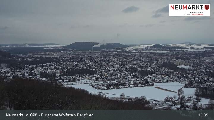 Archiv Foto Webcam Neumarkt in der Oberpfalz: Ausblick Burgruine Wolfstein