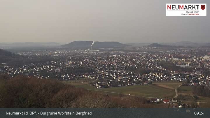 Archiv Foto Webcam Neumarkt in der Oberpfalz: Ausblick Burgruine Wolfstein