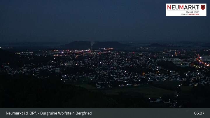 Archiv Foto Webcam Neumarkt in der Oberpfalz: Ausblick Burgruine Wolfstein