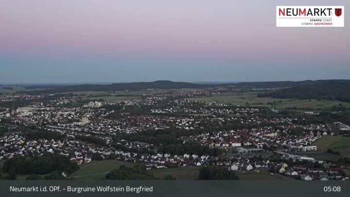 Archived image Webcam Neumarkt - View Wolfstein Castle