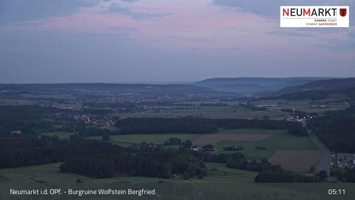 Archiv Foto Webcam Neumarkt in der Oberpfalz: Ausblick Burgruine Wolfstein