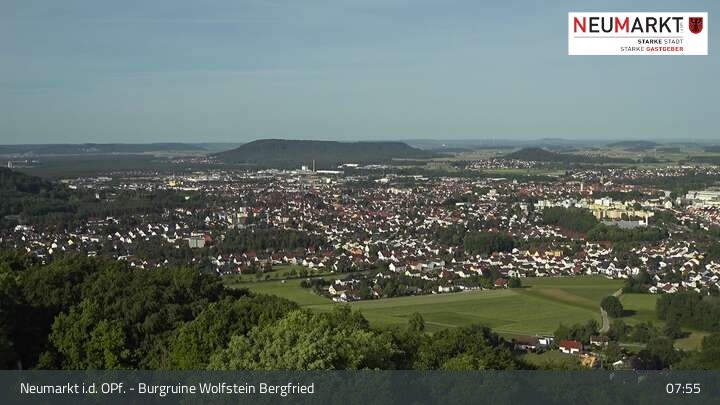 Archiv Foto Webcam Neumarkt in der Oberpfalz: Ausblick Burgruine Wolfstein
