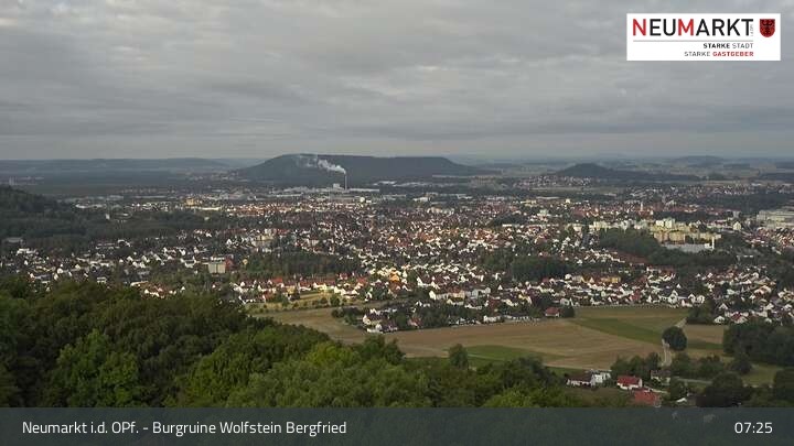 Archiv Foto Webcam Neumarkt in der Oberpfalz: Ausblick Burgruine Wolfstein