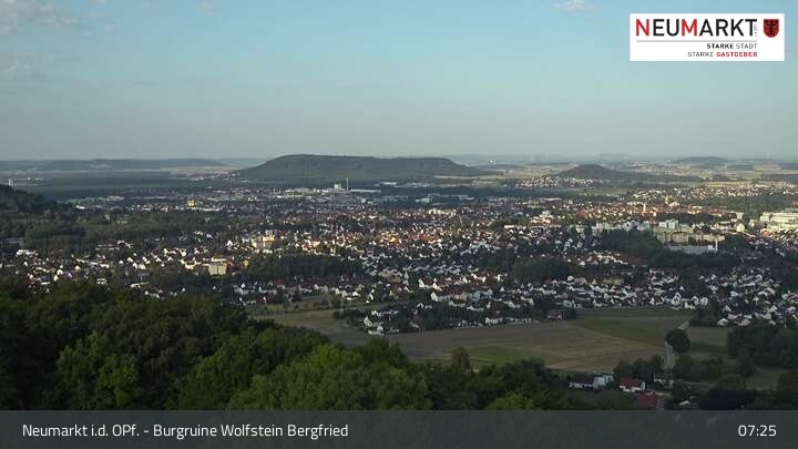 Archiv Foto Webcam Neumarkt in der Oberpfalz: Ausblick Burgruine Wolfstein