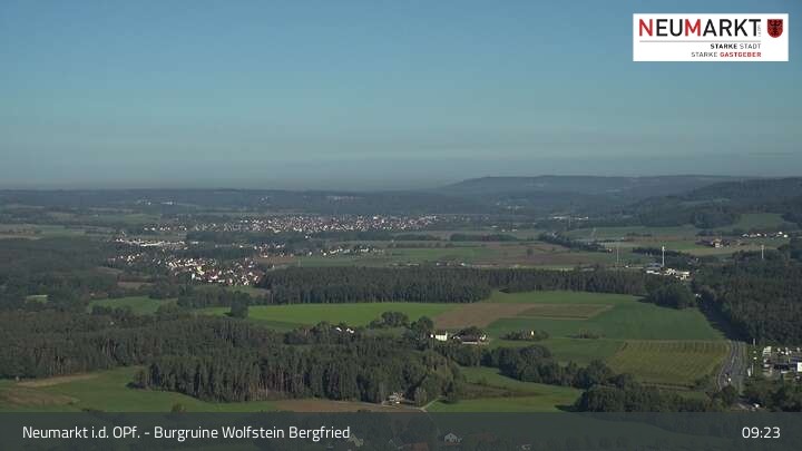 Archiv Foto Webcam Neumarkt in der Oberpfalz: Ausblick Burgruine Wolfstein