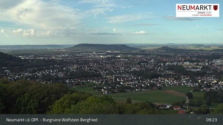 Archiv Foto Webcam Neumarkt in der Oberpfalz: Ausblick Burgruine Wolfstein