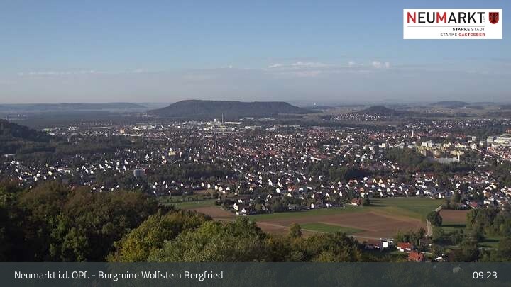 Archiv Foto Webcam Neumarkt in der Oberpfalz: Ausblick Burgruine Wolfstein