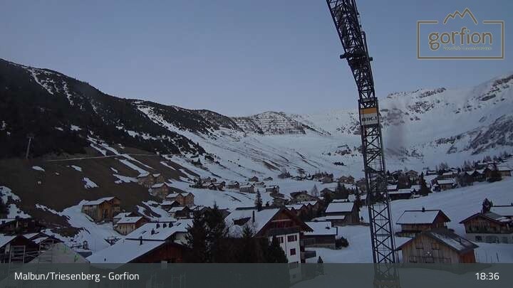 Archiv Foto Webcam Malbun: Hotel Gorfion