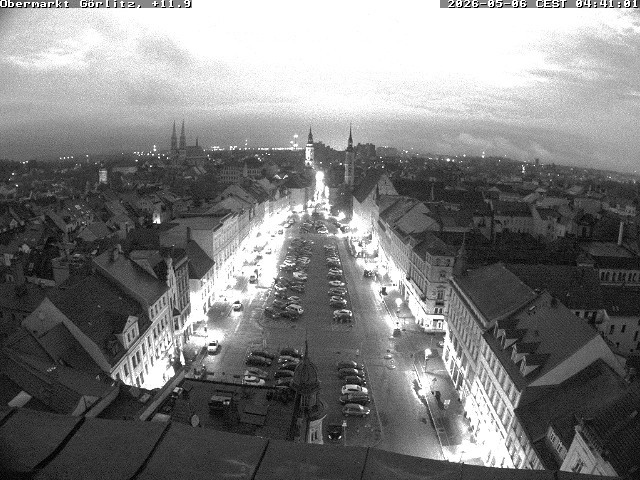 Archived image Webcam Görlitz: View Upper Market